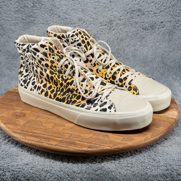 STRAYE Venice Cheetah High Skate Men Sz 13 Hi Tops Sneakers Casual - Picture 1 of 8